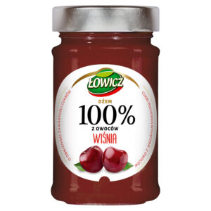 Łowicz Dżem 100% z owoców wiśnia 220 g