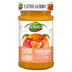 Łowicz Dżem 100% z owoców extra gładki brzoskwinia 235 g