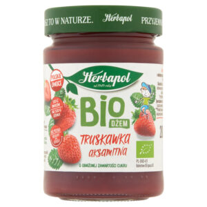 Herbapol Dżem BIO o obniżonej zawartości cukru truskawka aksamitna 280 g