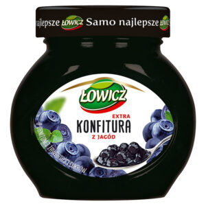 Łowicz Konfitura extra z jagód o obniżonej zawartości cukrów 240 g