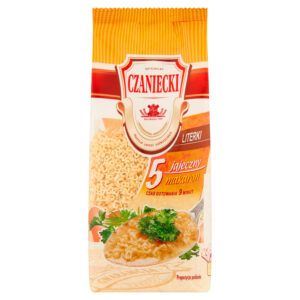 Czaniecki Makaron 5 jajeczny literki 250 g