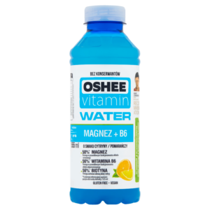 Oshee Vitamin Water Napój niegazowany o smaku cytryny-pomarańczy 555 ml