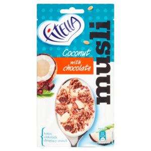 Fitella Musli kokosowe z crunchy czekoladowymi 50 g