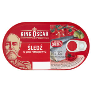 King Oscar Śledź w sosie pomidorowym 170 g