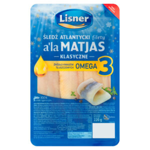 Lisner Śledź atlantycki filety a'la Matjas klasyczne 220 g