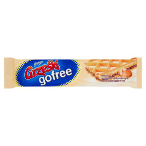 Grześki gofree Wafel przekładany kremem o smaku waniliowo-czekoladowym z orzechami laskowymi 33 g