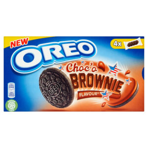 Oreo Ciastka kakaowe z nadzieniem o smaku ciasta Brownie 176 g (4 saszetki)