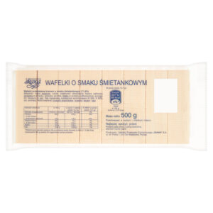 Wadowice Skawa Wafelki o smaku śmietankowym 500 g