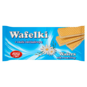 Wadowice Skawa Wafelki o smaku śmietankowym 180 g