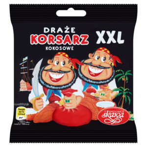 Wadowice Skawa Korsarz Draże kokosowe XXL 130 g
