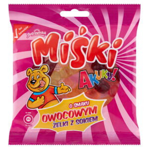 AKUKU! Miśki Żelki z sokiem o smaku owocowym 90 g