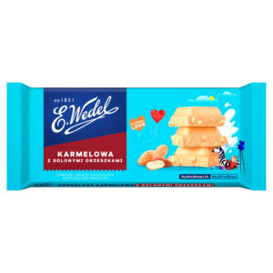 E. Wedel Karmellove! Czekolada biała karmelowa z solonymi orzeszkami 90 g