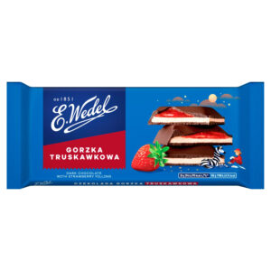 E. Wedel Czekolada gorzka truskawkowa 100 g