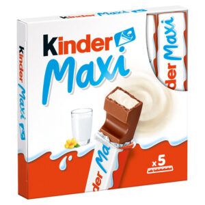 Kinder Maxi Batonik z mlecznej czekolady z nadzieniem mlecznym 105 g (5 x 21 g)