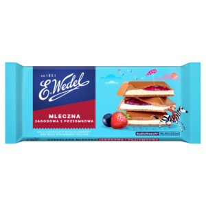 E. Wedel Czekolada mleczna jagodowa i poziomkowa 100 g