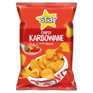 Star Chipsy karbowane o smaku salsa 130 g