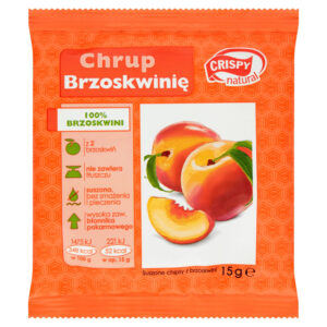 Crispy Natural Suszone chipsy z brzoskwini 15 g