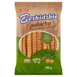 Aksam Beskidzkie Paluchy o smaku serowo-cebulowym 100 g