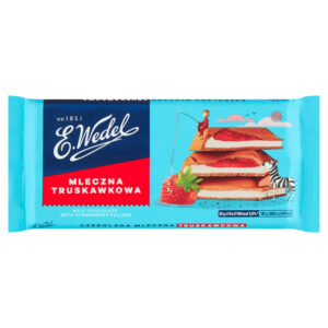 E. Wedel Czekolada mleczna truskawkowa 100 g