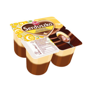 Zott Serduszko Pudding czekolada/wanilia 500 g (4 x 125 g)