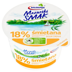 Mlekpol Mazurski Smak Śmietana 18% 200 g
