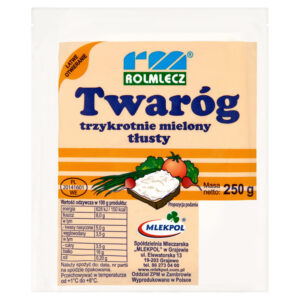 Rolmlecz Twaróg trzykrotnie mielony tłusty 250 g
