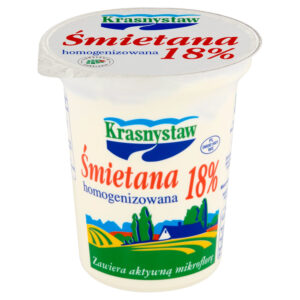 Krasnystaw Śmietana 18% homogenizowana 300 g