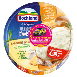 Hochland Ser kremowy kwartett w trójkącikach 180 g