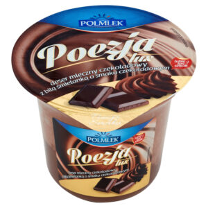 Polmlek Poezja Lux Deser mleczny czekoladowy z bitą śmietanką o smaku czekoladowym 180 g