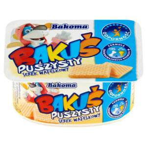 Bakoma Bakuś Puszysty serek wafelkowy 90 g