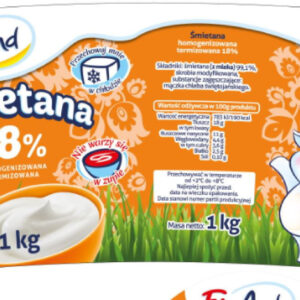 ŚMIETANA 18% TERMIZOWANA 1KG FIGAND 1SZT.