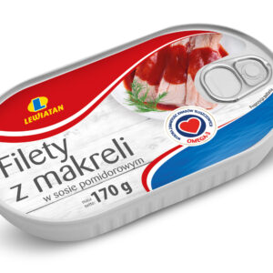 Filety z makreli w sosie pomidorowym 170 g Lewiatan