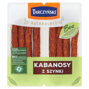 Tarczyński Naturalnie Kabanosy z szynki 180 g (2 x 90 g)