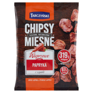 Tarczyński Chipsy mięsne wieprzowe o smaku papryka z szynki 25 g