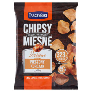 Tarczyński Chipsy mięsne drobiowe o smaku pieczony kurczak z fileta 25 g