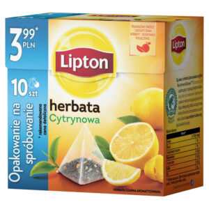 Lipton Cytrynowa Herbata czarna 17 g (10 torebek)