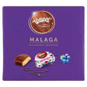 Wawel Malaga czekolada z nadzieniem śmietankowo-rodzynkowym  430g