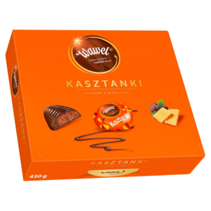 Wawel Kasztanki czekolada z nadzieniem kakaowym z wafelkami 430g