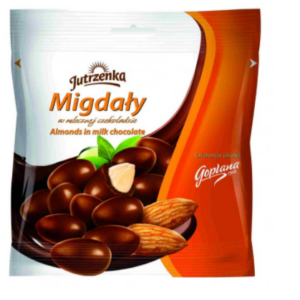 Jutrzenka Migdały w mlecznej czekoladzie 80g