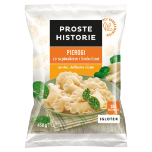 Proste Historie Pierogi ze szpinakiem i brokułami 450g